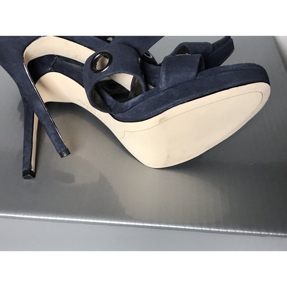 Sam Edelman Stiletto Sandals, Caged Open Toe with Metal Grommets 9.5M - Picture 9 of 11